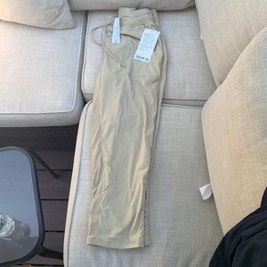 Lululemon Beyond the Studio Lined Crop- beige size 8